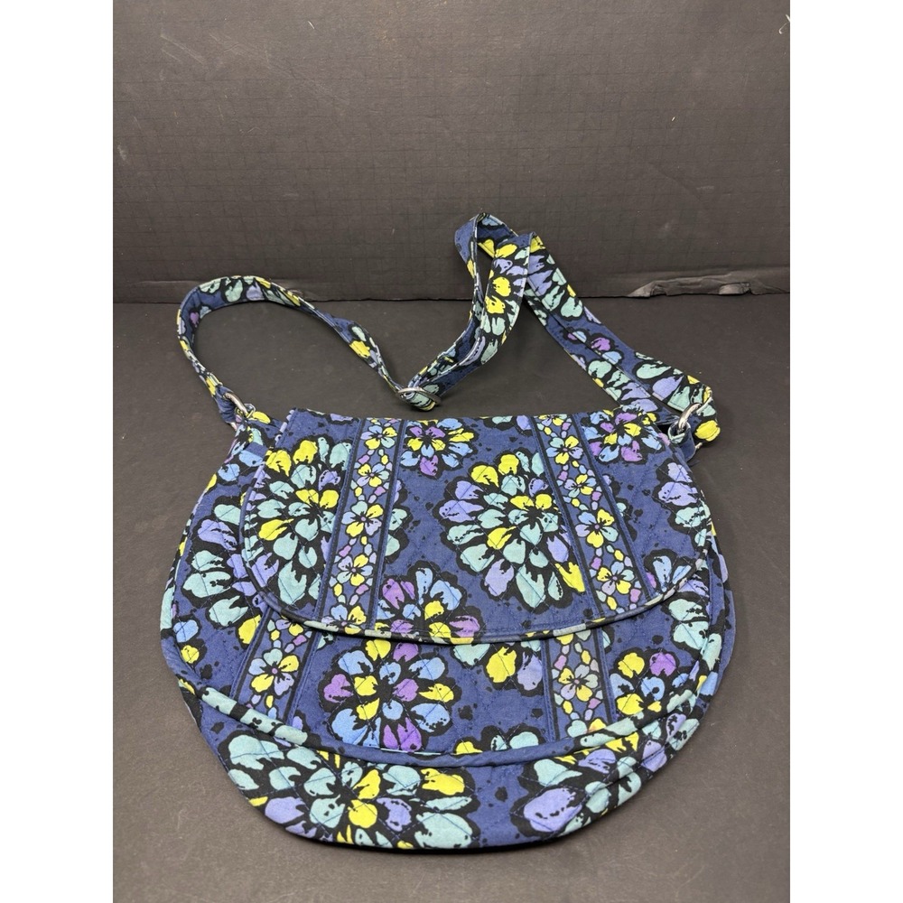 Vera Bradley Crossbody Lizzy Indigo Pop Purse Bag